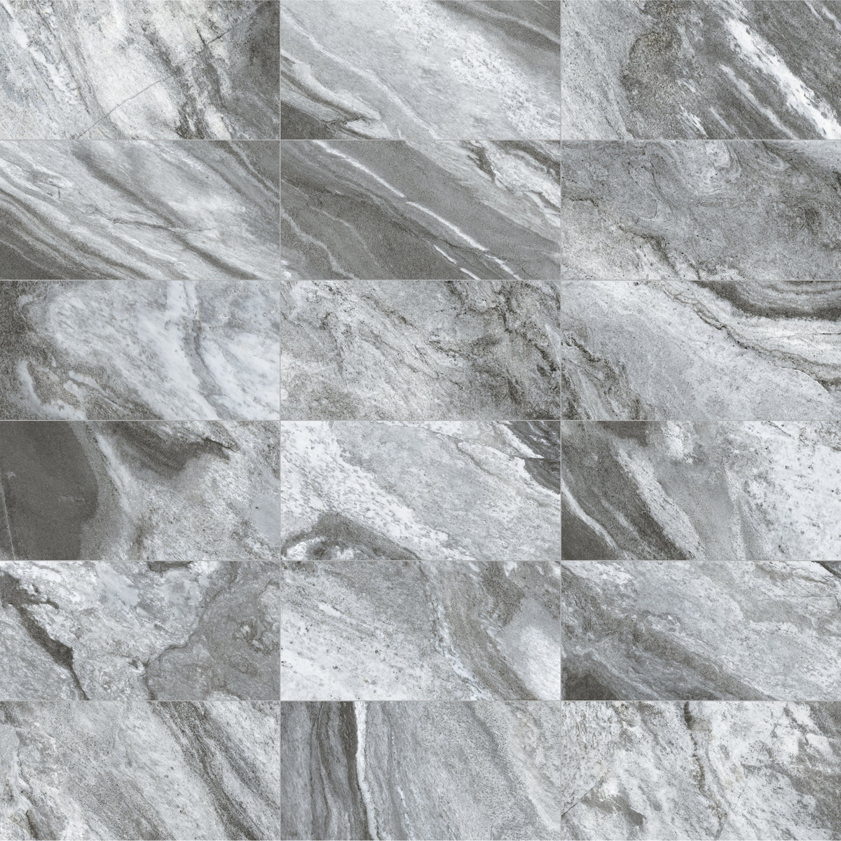 Face view for 12x24 / Gris / Matte