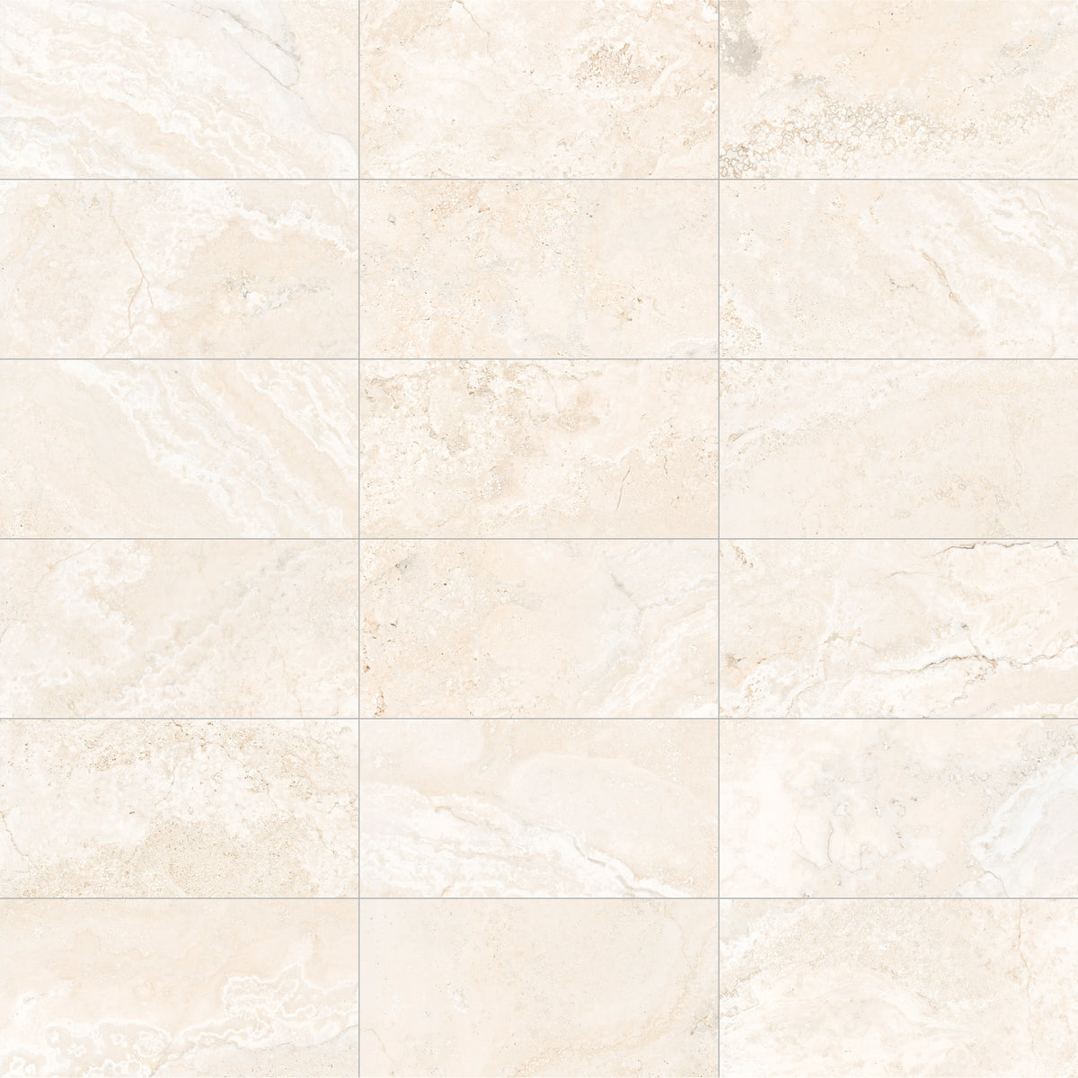 Face view for 12x24 / Crema / Matte